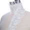 1 Yard White Double Fan Bridal Lace Trim Stiff Scalloped Edge Veil